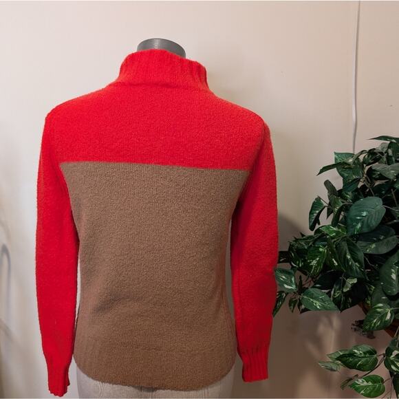 J. Crew Colorblock mockneck sweater in Supersoft Merino Blend Size XS - Picture 4 of 10